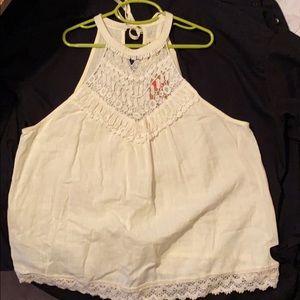 Off White Around the Neck Tank